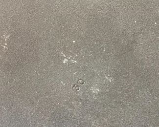 Invicta cast iron and enamel frying pan made in France	11.75 inches in diameter 2.25 inches high	
