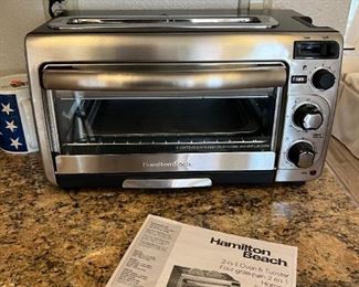 Hamilton Beach 2-in-1 Combination Oven & Toaster	10” x 17.5” x 11.5”	

