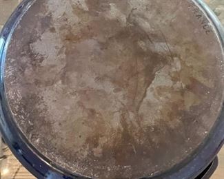 Chasseur  Cobalt Blue French Enameled Cast Iron Pot 28	11.25 inches diameter 5 inches deep	
