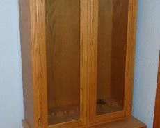 OAK GUN CABINET