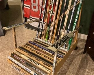 Various Team Hockey Stick Adirondack Chair 29"×39"×43"(11" to seat) $395