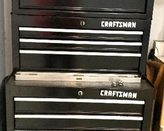 Top: Craftsman 8 drawer tool chest $150
Middle: 3 drawer $75
Bottom:  5 drawer rolling cabinet $250
Complete 3 pc unit $450
