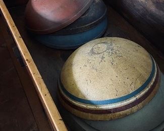 Huge collection of antique bread bowls