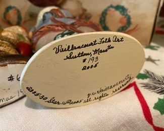 Vaillancourt Folk Art Christmas Figurines