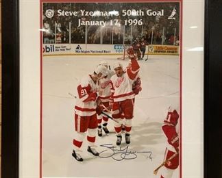 Steve Yzerman 50th Goal Framed Picture