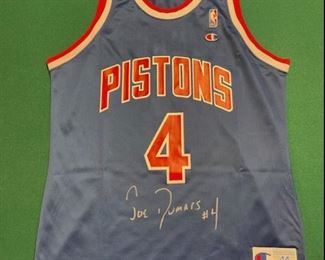 Joe Dumars Jersey #4 (Signed)