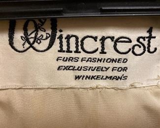 Label of fur coat