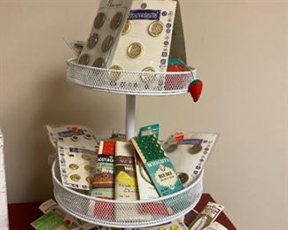 Lots and lots of vintage buttons and sewing supplies