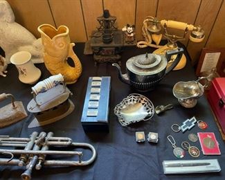 Bedroom full of collectibles 