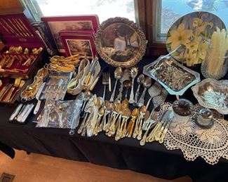 TONS of flatware, china, glass!