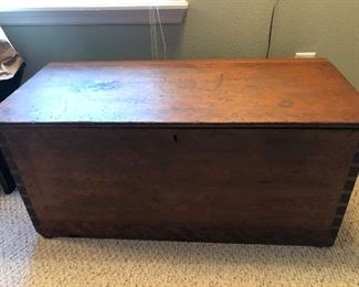 Antique primitive trunk