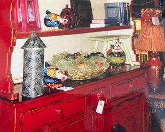 Chippy Red Open Hutch