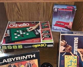 Vintage Board Games, Wonderful Waterfuls, Scrabble, Othello