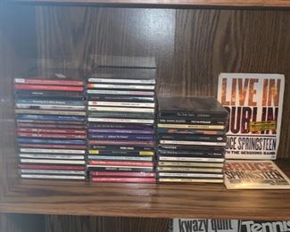 Music and movie CDs including Bruce Springsteen Live in Dublin (sealed in package)