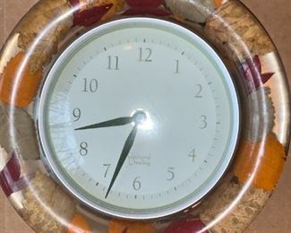 Vintage Luite Wall Clock Fall Leaves