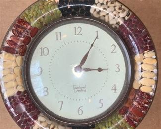 Vintage Luite Wall Clock Dry Legumes Beans