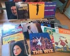 Vintage Vinyl Record Album LP - Blood Sweat and Tears, Glen Campbell, Freddy James, Sound of Music, The Wiz, Barbra Streisand, Paul Simon, Dave Brubeck Quartet, Tom Jones, hair, ritual fire dance, the Sons of the Pioneers, the 30s 40s 50s 60s Greatest Hits, Sentimental Journey, Big Band Percussion, and Paul Horn