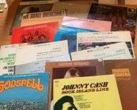 Vintage Vinyl LP Record Album - Charlie Pride, A Chorus Line, Mickey Finn, Natalie, Johnny Cash, Godspell, Chuck Girard, Philharmonic Orchestra’s Beethoven, Bach, We Shall Overcome documentary of the march on Washington, Concert Masters, Miriam Makeba.  