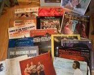 Vintage Vinyl Record Album LP - Johnny Mathis, Harry Bellafonte, Lena Horne, Roberta Flack, the Brothers Four, Dori Previn, the Kingston Trio, Dionne Warwick, Cat Stevens, Anne Murray the Blue Danube Eugene Orchestra,  The Merry Widow, Time on my Hands, Philadelphia Orchestra, Clair de Lune.