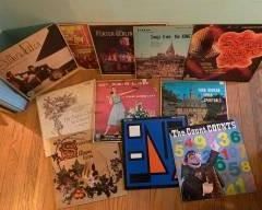 Vintage Vinyl Record Album LP - Sesame Street the Count, Split Endz, true colors, Silhouettes, My Fair Lady, Cole Porter and Irving Berlin, Saturday Night Fever, Todd Duncan sings rituals, songs from the King and I, and the Church of Saint Mary parish choir in concert, Seasons Magna Carta