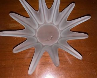 Starburst Frosted Glass Bowl