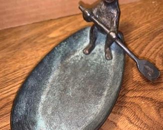 Cast Iron Monkey in a Boat