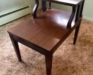 Midcentury step end table