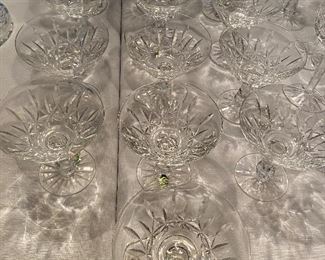12 Waterford "Rosslare" champagnes or sherbets 4-3/4"H
