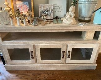 Rustic but new media cabinet