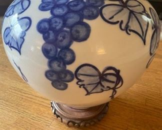 Blue and white vase, pottery, home decor