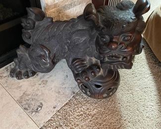 Oriental Wood Figurine