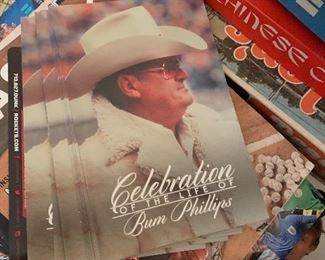 Bum Phillips funeral program