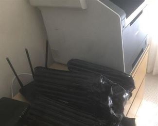 Brother multifunction color printer/copier/fax complete with replacement black, magenta, cyan and yellow cartridges