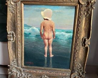 Dirk Van Driest oil on canvas painting.