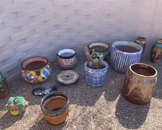 Lots of garden pottery!