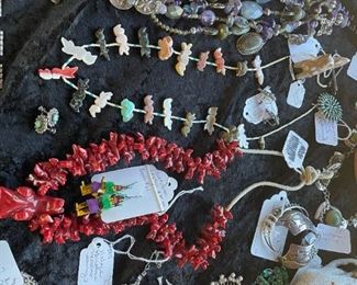 Kim Yubeta necklace, fetish pieces, Miriam Haskell and so much more.