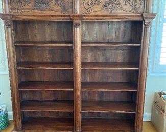 72x16x78 tall. Fixed shelving.