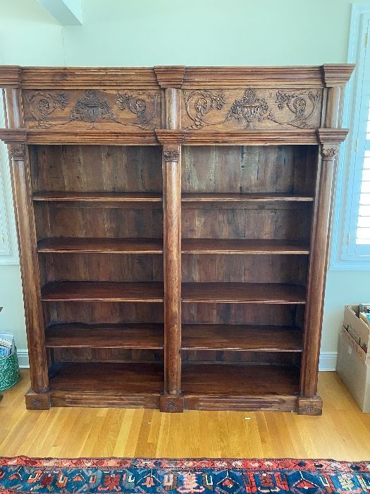 72x16x78 tall. Fixed shelving.