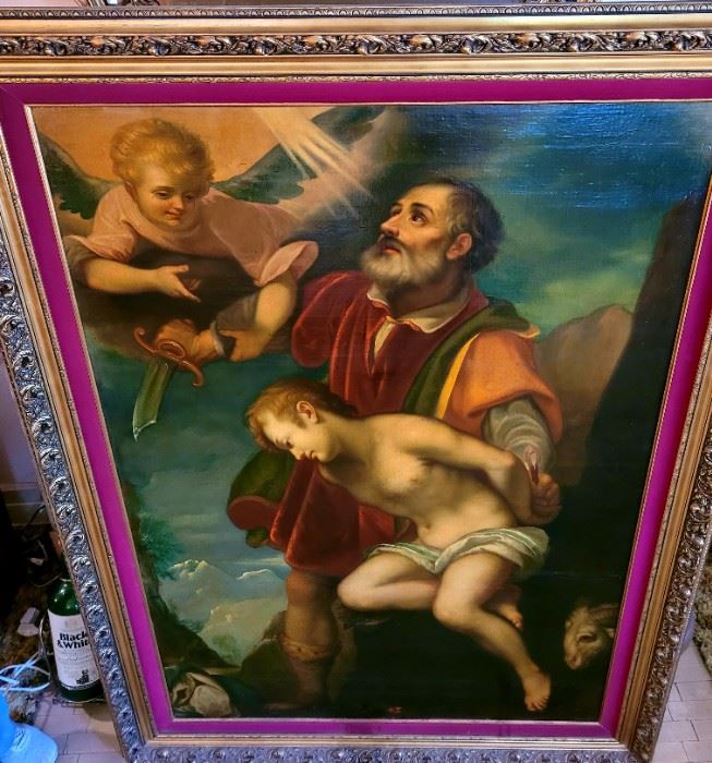 Large (6' x 4') Baroque style vintage oil, after Lodovico Cardi