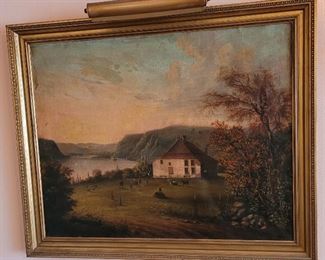 19th century landscape oil painting 