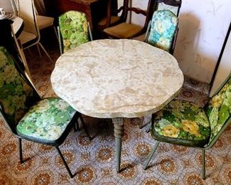 1970s  breakfast table and chairs