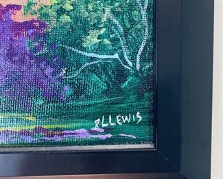 Highwaymen artist RL Lewis 5x7 painting...Found by Hand