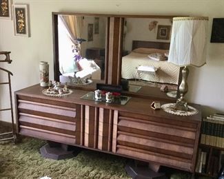 Matching Dresser  80L  30H  20D w/Wall Mirror