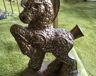 Bronze Tone Unicorn Statue