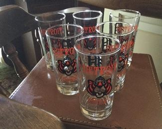 Detroit Tigers Beer Glasses  Set of 6