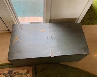 U.S. Military Wood Storage Box