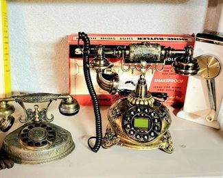 Vintage Metal Dial Up Phones