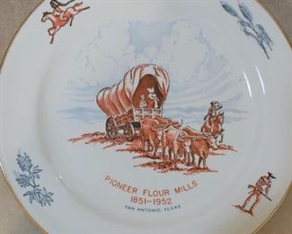 1952 Pioneer Flour Mills San Antonio commemorative plate 