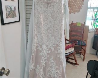 Beautiful champagne wedding gown by Impression