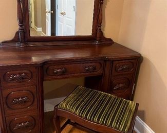 Antique bench and vanity